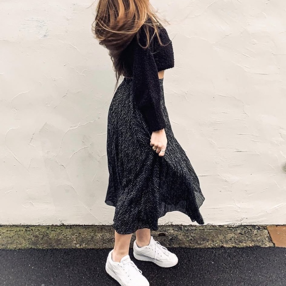 Black Flowy Skirt